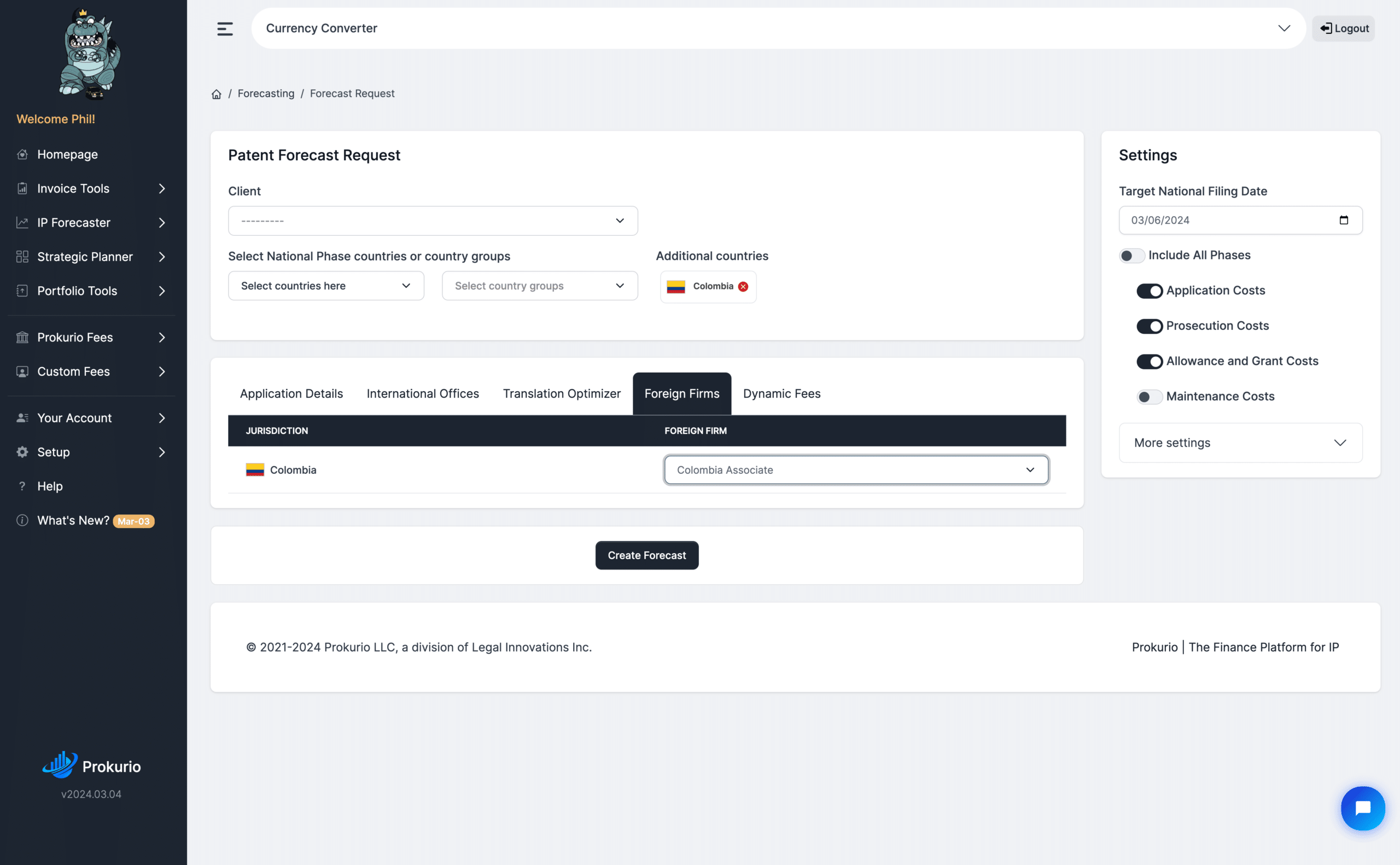 IP Forecaster